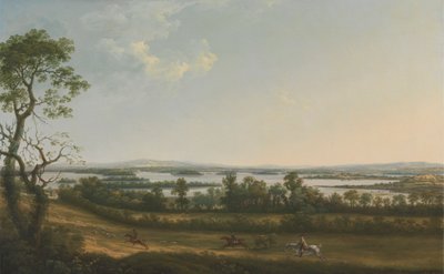 Lough Erne från Knock Ninney, med Bellisle i fjärran, County Fermanagh, Irland av Thomas Roberts