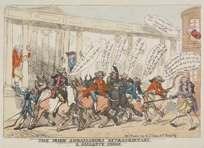 (Den) här irländska ambassadörens extraordinära och galanta show av Thomas Rowlandson
