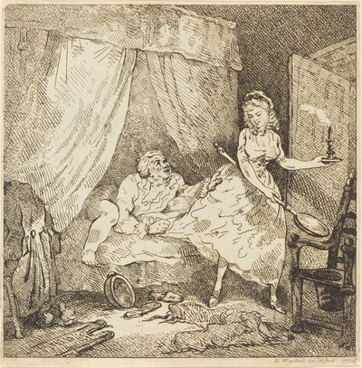En sängvärmare av Thomas Rowlandson