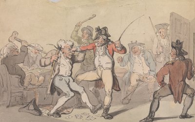 Ett svart ben har upptäckts som släpper ut kort av Thomas Rowlandson