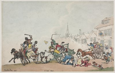 Ett vagnslopp av Thomas Rowlandson