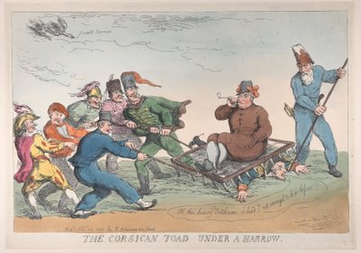 En korsikansk padda under en harv, 27 november 1813., 27 november 1813. av Thomas Rowlandson