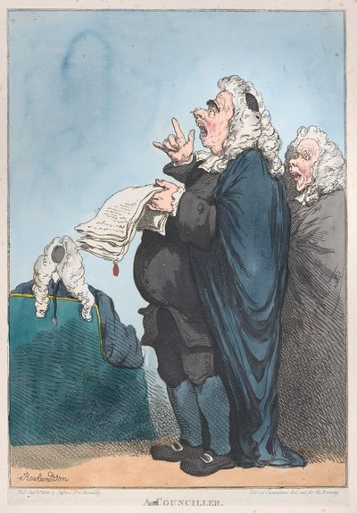 En rådman [sic], 1 januari 1801., 1 januari 1801. av Thomas Rowlandson