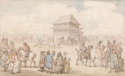 Ett välbesökt hästlopp av Thomas Rowlandson