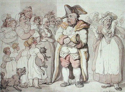 A Cry for a Cat (penna och bläck & akvarell på papper) av Thomas Rowlandson