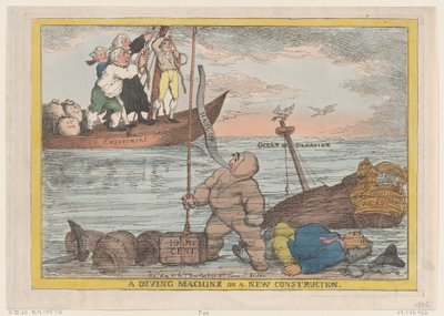 A Diving Machine on a New Construction, 31 maj 1806., 31 maj 1806. av Thomas Rowlandson