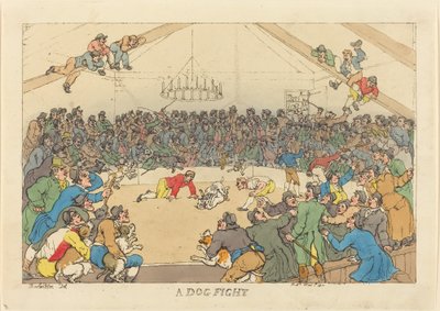 En hundkamp av Thomas Rowlandson