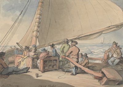 Ett holländskt paket i en tilltagande bris av Thomas Rowlandson