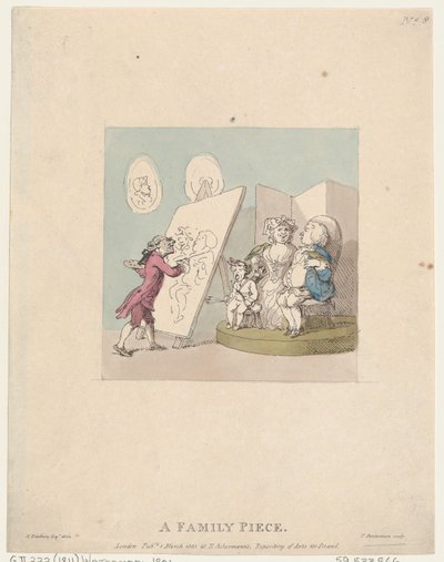 A Family Piece, 1 mars 1803., 1 mars 1803. av Thomas Rowlandson