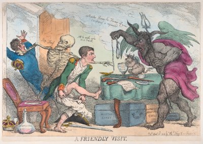Ett vänligt besök, 16 april 1814., 16 april 1814. av Thomas Rowlandson