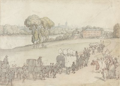 Ett begravningståg av Thomas Rowlandson