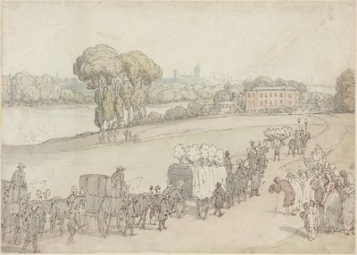 En begravningsprocession av Thomas Rowlandson