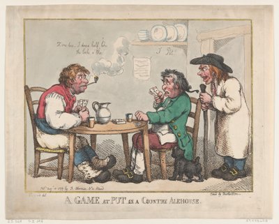 A Game at Put in a Country Alehouse, 10 augusti 1799., 10 augusti 1799. av Thomas Rowlandson