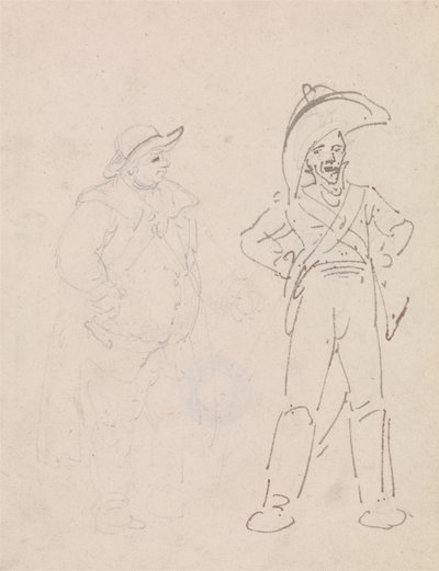 En gendarm och en annan man av Thomas Rowlandson