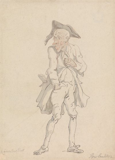 En poet från Grub Street av Thomas Rowlandson
