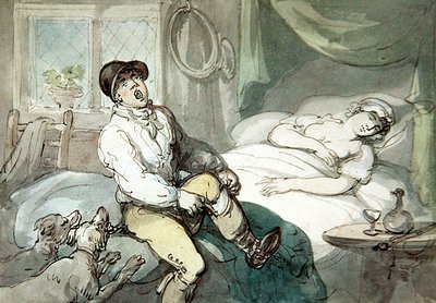 A Huntsman resing (akvarell på papper) av Thomas Rowlandson