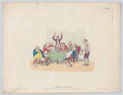 En lång berättelse, 1 april 1803., 1 april 1803. av Thomas Rowlandson
