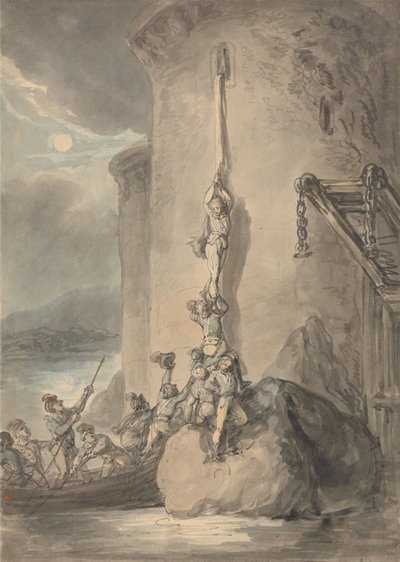 Ett militärt äventyr av Thomas Rowlandson