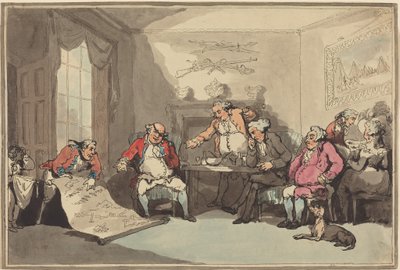 Ett milismöte av Thomas Rowlandson