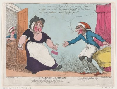 En parodi på Milton, 1807, 1807. av Thomas Rowlandson