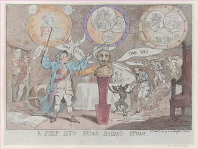 En titt i Friar Bacons studie, 3 mars 1784, 3 mars 1784. av Thomas Rowlandson