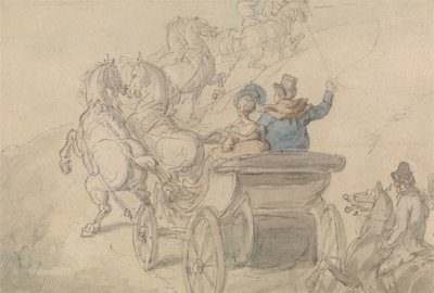 En Phaeton och sex av Thomas Rowlandson