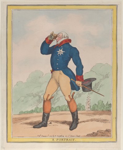 En porträtt hertig av Cumberland, 10 januari 1812. 10 januari 1812. av Thomas Rowlandson