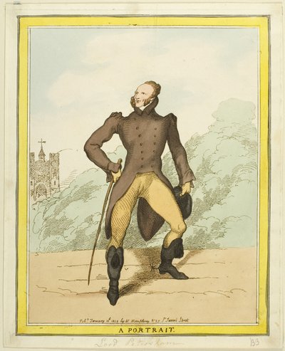 Ett porträtt: Lord Petersham av Thomas Rowlandson
