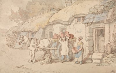 En krukmakare ger sig av av Thomas Rowlandson