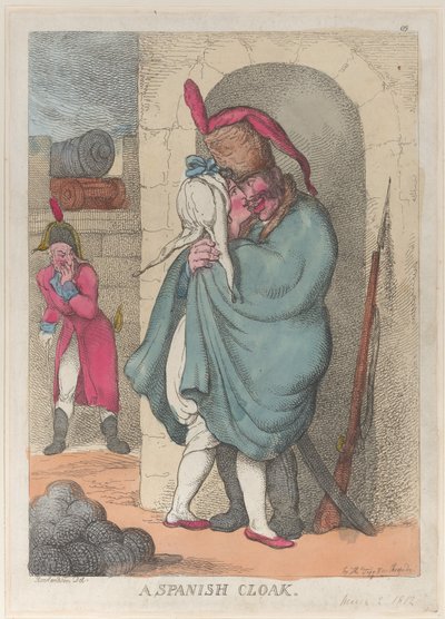En spansk mantel, 2 mars 1812, 2 mars 1812. av Thomas Rowlandson