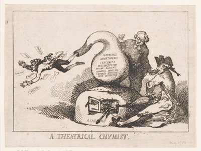 En teaterkemist av Thomas Rowlandson