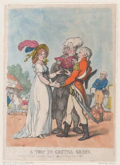 En resa till Gretna Green, 1803., 1803. av Thomas Rowlandson
