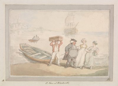 En vy över Blackwall av Thomas Rowlandson