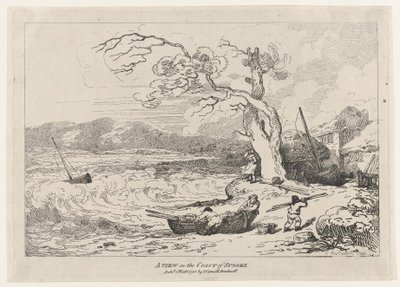 A View on the Coast of Sussex, 1 oktober 1785., 1 oktober 1785. av Thomas Rowlandson