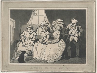 Ett besök hos tanten, 20 december 1794, 20 december 1794. av Thomas Rowlandson