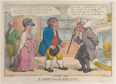 Ett besök hos doktorn, 1809-12., 1809-12. av Thomas Rowlandson
