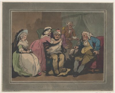 Ett besök hos farbrorn, 20 december 1794, 20 december 1794 av Thomas Rowlandson