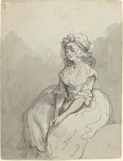 En ung engelsk skönhet av Thomas Rowlandson