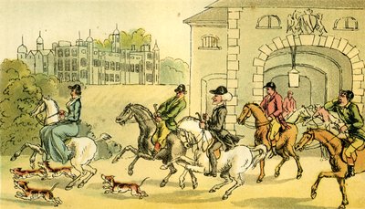 "Ett ädelt jaktparti" av Thomas Rowlandson