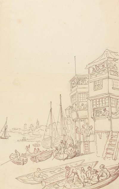 Albumteckning av Thomas Rowlandson