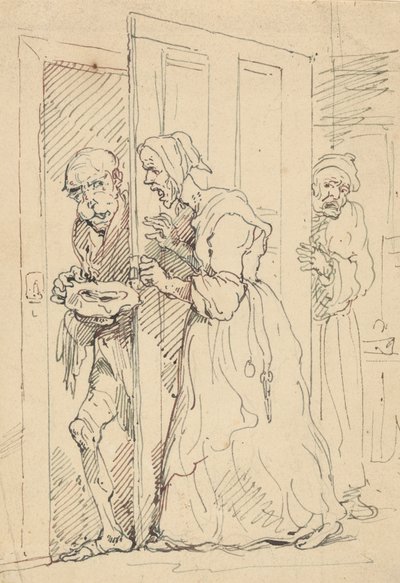Albumteckning av Thomas Rowlandson