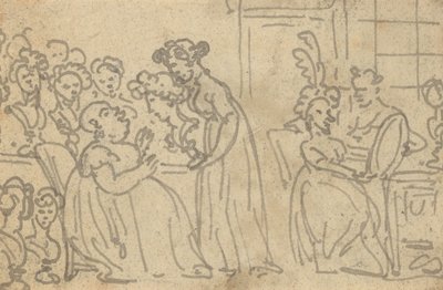 Albumteckning av Thomas Rowlandson