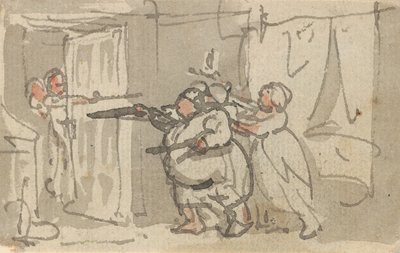 Albumteckning av Thomas Rowlandson