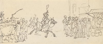 Albumteckning av Thomas Rowlandson