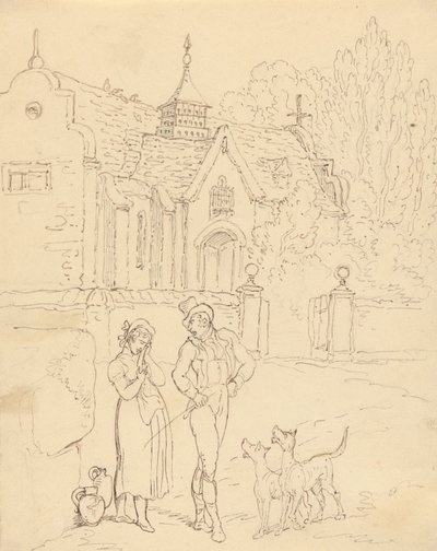 Albumteckning av Thomas Rowlandson