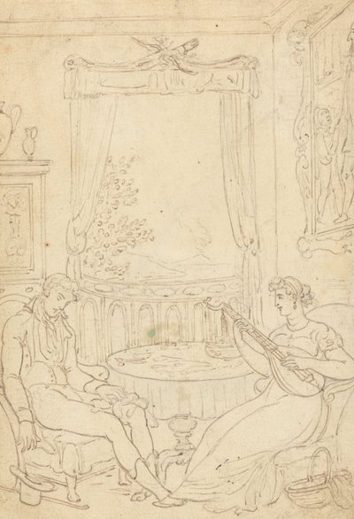 Albumteckning av Thomas Rowlandson