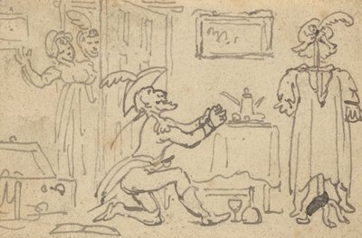 Albumteckning av Thomas Rowlandson
