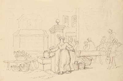 Albumteckning av Thomas Rowlandson