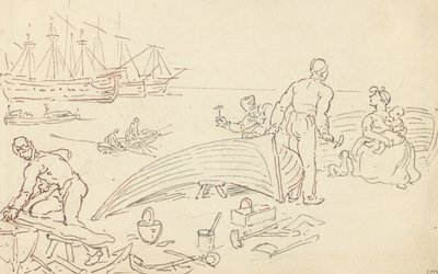 Albumteckning av Thomas Rowlandson