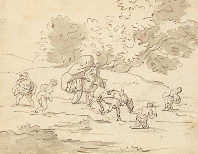 Albumteckning av Thomas Rowlandson